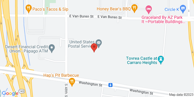 4949 E Van Buren St Rm 187, York, Arizona, AZ, 85026-9998 Map