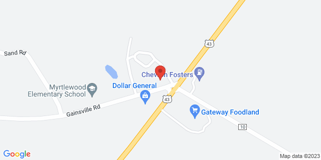 13467 Highway 11 S, Fosters, Alabama, AL, 35463-9501 Map