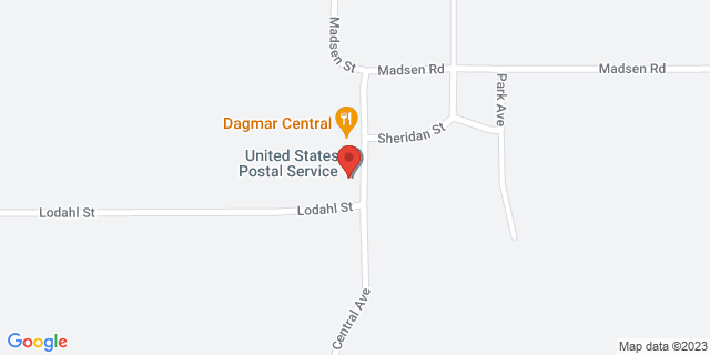 205 W Central Ave, Dagmar, Montana, MT, 59219-9998 Map