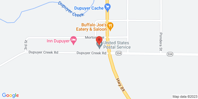 110 Montana St, Dupuyer, Montana, MT, 59432-9998 Map