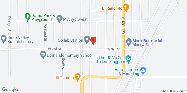 214 W 3Rd St, Dorris, California, CA, 96023-9998 Map