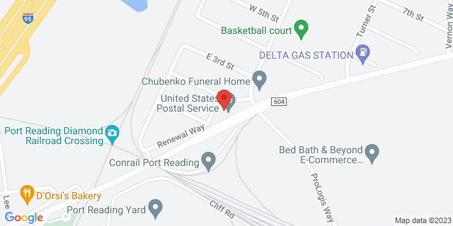 605 Port Reading Ave, Port Reading, New Jersey, NJ, 07064-9998 Map