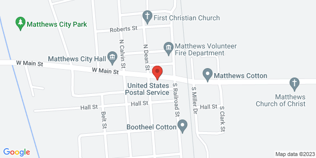 106 Main St, Matthews, Missouri, MO, 63867-9998 Map