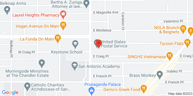 2400 Mccullough Ave, San Antonio, Texas, TX, 78212-9998 Map