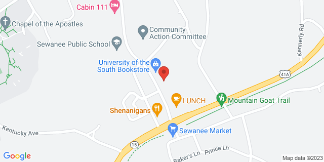 94 University Ave, Sewanee, Tennessee, TN, 37375-9998 Map