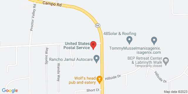 13961 Campo Rd, Jamul, California, CA, 91935-9998 Map