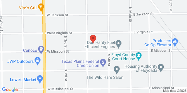 226 W Missouri St, Floydada, Texas, TX, 79235-9998 Map