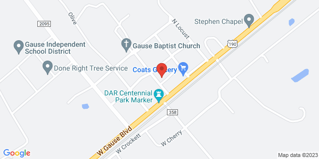 100 Main St, Gause, Texas, TX, 77857-9800 Map