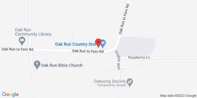 27600 Oak Run To Fern Rd, Oak Run, California, CA, 96069-9998 Map