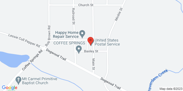 147 N Main St, Coffee Springs, Alabama, AL, 36318-5001 Map