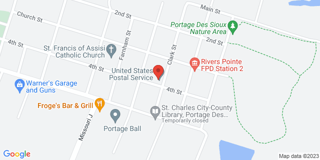 1375 Clark St, Portage Des Sioux, Missouri, MO, 63373-9998 Map