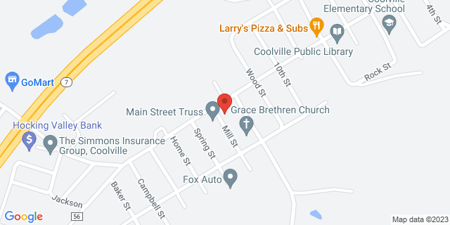 26141 Main St, Coolville, Ohio, OH, 45723-9582 Map