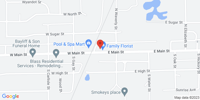 111 E Main St, Cridersville, Ohio, OH, 45806-9998 Map