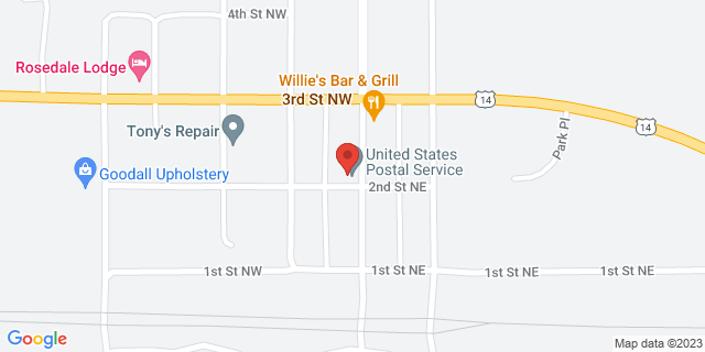 201 N Commercial Ave, Saint Lawrence, South Dakota, SD, 57373-9998 Map