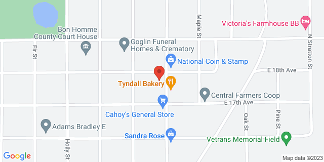 1716 Main St, Tyndall, South Dakota, SD, 57066-9998 Map