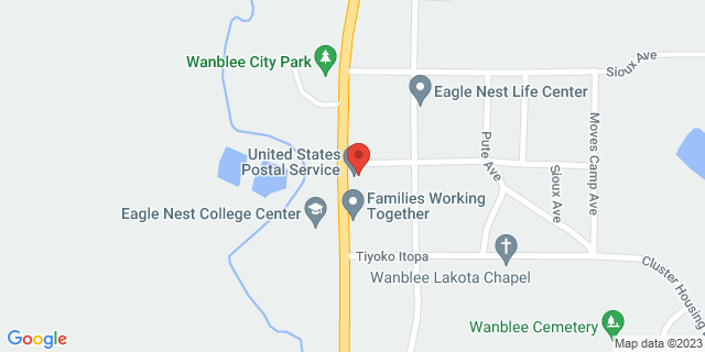 310 Sd Highway 44, Wanblee, South Dakota, SD, 57577-9998 Map