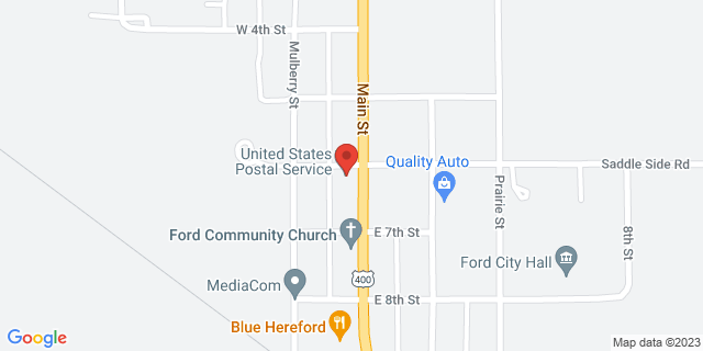 601 N Main St, Ford, Kansas, KS, 67842-9998 Map