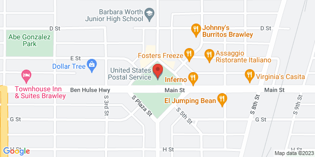 401 Main St, Brawley, California, CA, 92227-9998 Map