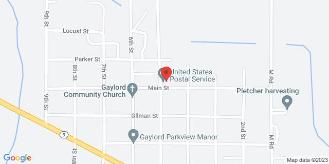 600 5Th St, Gaylord, Kansas, KS, 67638-3891 Map