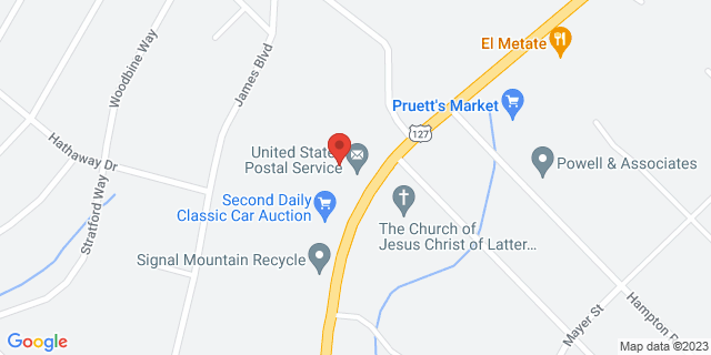 1155 Ridgeway Ave, Signal Mountain, Tennessee, TN, 37377-9998 Map