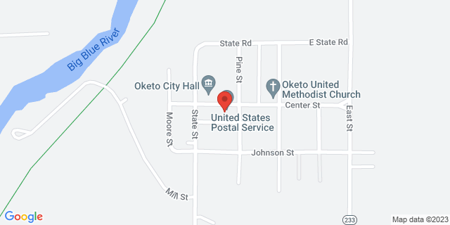 121 E Center St, Oketo, Kansas, KS, 66518-9998 Map