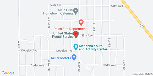 411 Main St, Palco, Kansas, KS, 67657-9998 Map