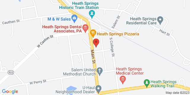 101 N Main St, Heath Springs, South Carolina, SC, 29058-9998 Map