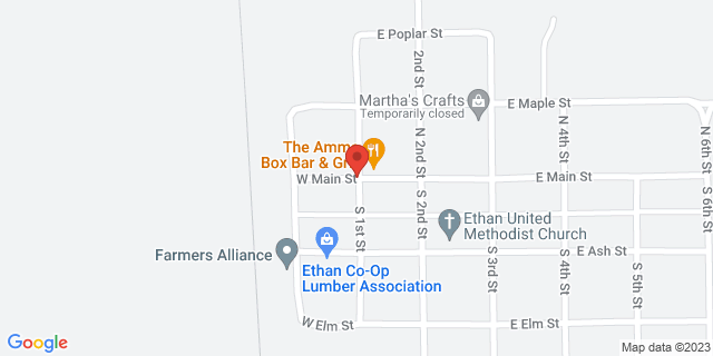 102 W Main St, Ethan, South Dakota, SD, 57334-9998 Map