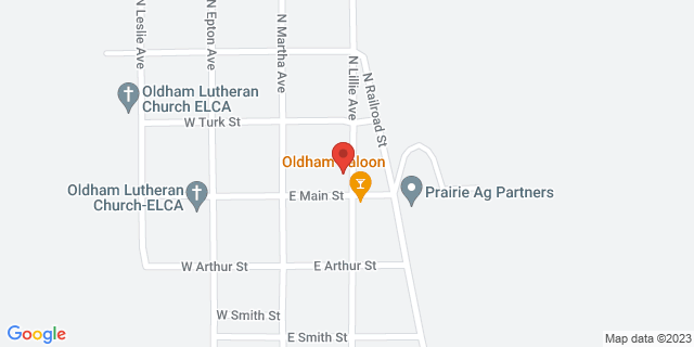 105 N Lillie Ave, Oldham, South Dakota, SD, 57051-9998 Map