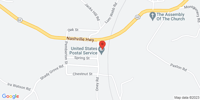 1206 Nashville Hwy, Lancing, Tennessee, TN, 37770-9998 Map