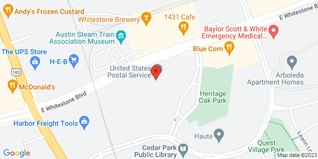 500 E Whitestone Blvd, Cedar Park, Texas, TX, 78613-9998 Map