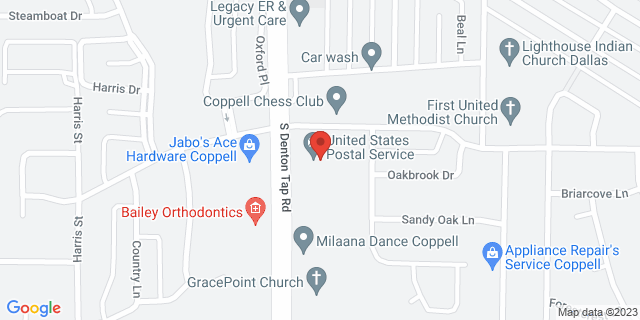 450 S Denton Tap Rd, Coppell, Texas, TX, 75019-9998 Map