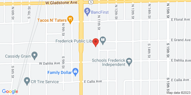 120 E Grand Ave, Frederick, Oklahoma, OK, 73542-9998 Map