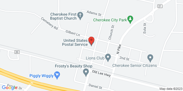 215 Main St, Cherokee, Alabama, AL, 35616-7317 Map