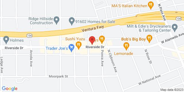 10063 Riverside Dr, Toluca Lake, California, CA, 91602-9998 Map