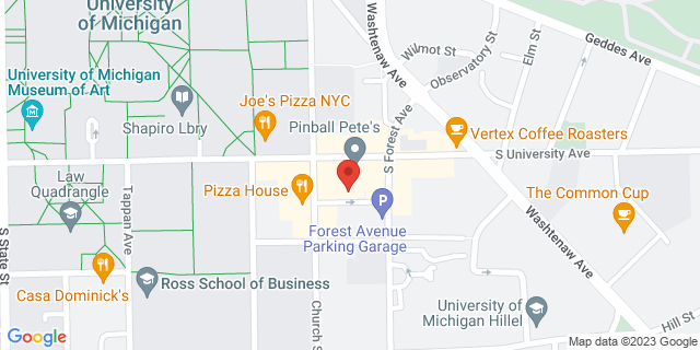 1214 S University Ave Ste S104, Ann Arbor, Michigan, MI, 48104-2548 Map