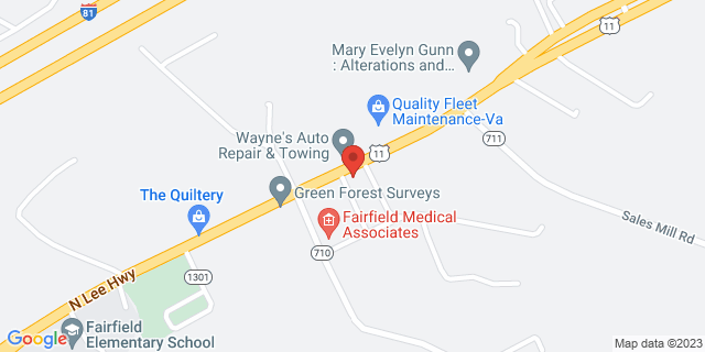 5586 N Lee Hwy, Fairfield, Virginia, VA, 24435-9998 Map