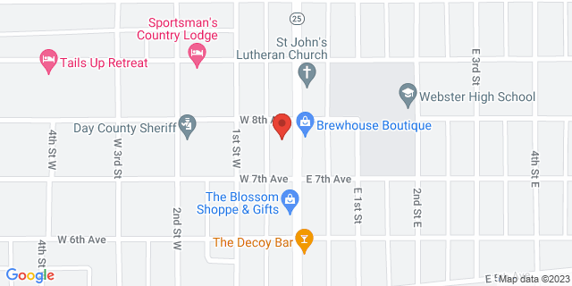 715 Main St, Webster, South Dakota, SD, 57274-9998 Map