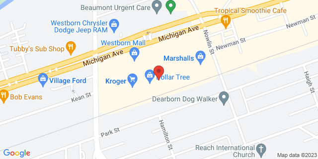 23169 Michigan Ave, Dearborn, Michigan, MI, 48124-0001 Map