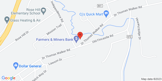 6501 Dr Thomas Walker Rd, Rose Hill, Virginia, VA, 24281-9998 Map