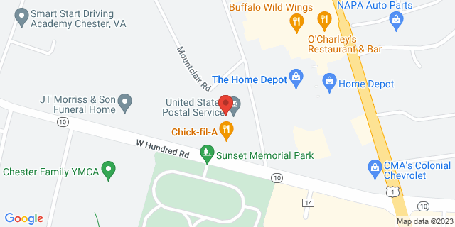 12300 Rock Hill Rd, Chester, Virginia, VA, 23831-9998 Map