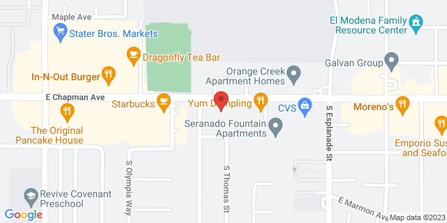 3744 E Chapman Ave Ste F, Orange, California, CA, 92859-9998 Map