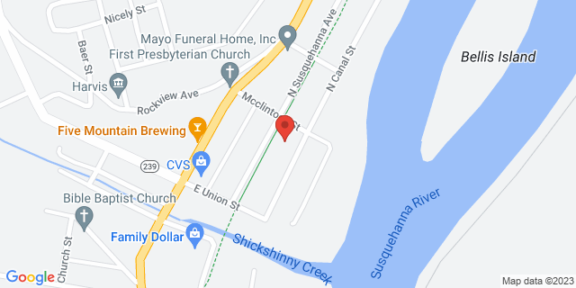 40 N Canal St, Shickshinny, Pennsylvania, PA, 18655-9998 Map
