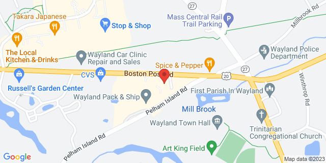 277 Boston Post Rd, Wayland, Massachusetts, MA, 01778-9998 Map