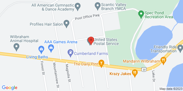 40 Post Office Park, Wilbraham, Massachusetts, MA, 01095-9998 Map