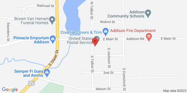 103 S Talbot St, Addison, Michigan, MI, 49220-9998 Map