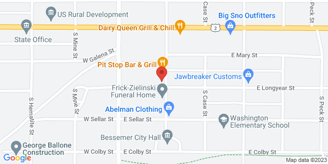 212 S Sophie St, Bessemer, Michigan, MI, 49911-9998 Map