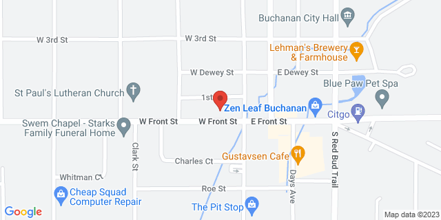 112 W Front St, Buchanan, Michigan, MI, 49107-9998 Map