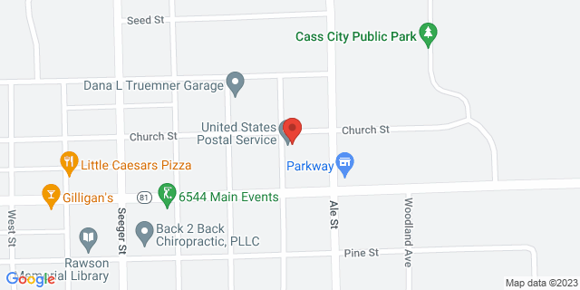 4544 Sherman St, Cass City, Michigan, MI, 48726-1261 Map