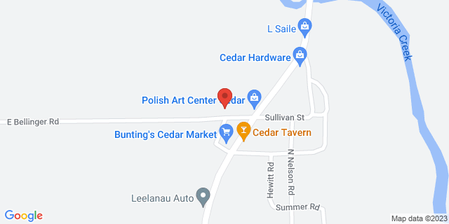 2989 E Bellinger Rd, Cedar, Michigan, MI, 49621-9648 Map